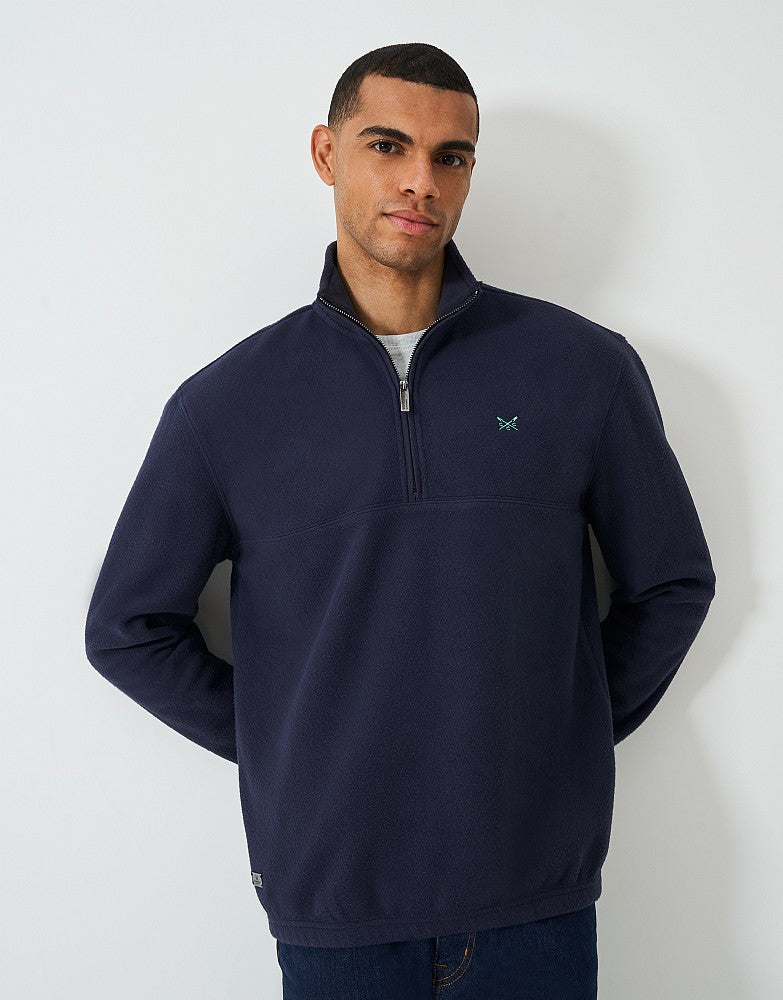 Crew Clothing Half Zip Fleece Sweatshirt