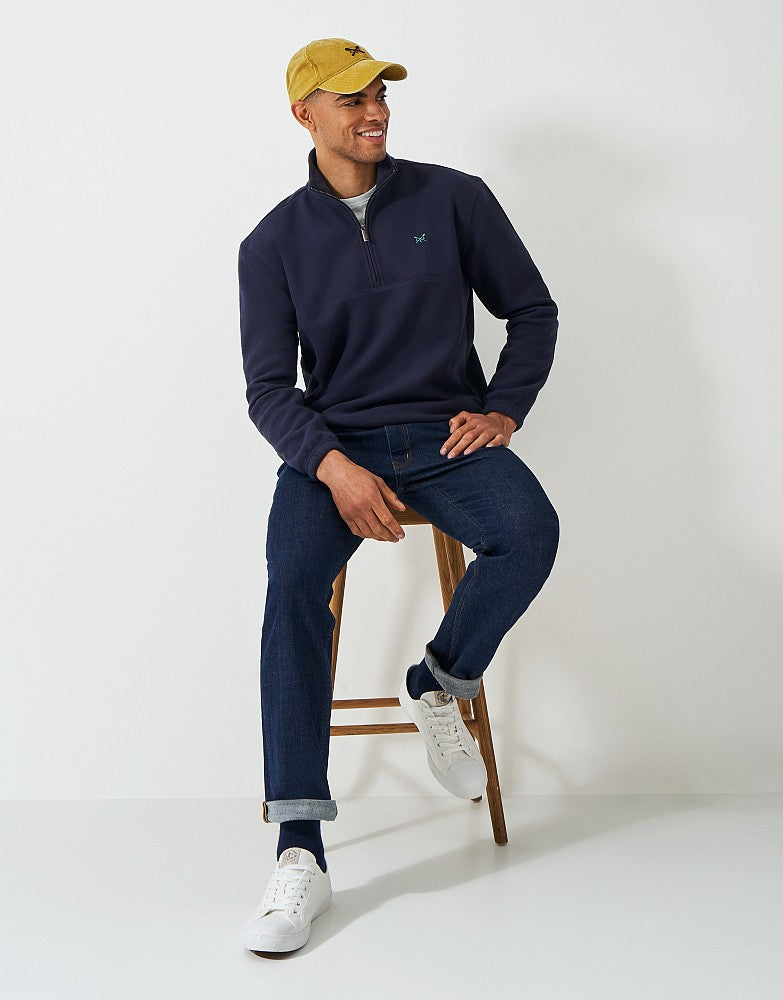 Crew Clothing Half Zip Fleece Sweatshirt