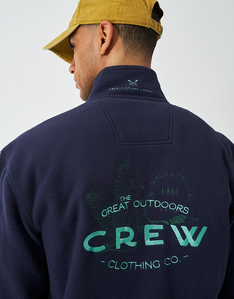 Crew Clothing Half Zip Fleece Sweatshirt