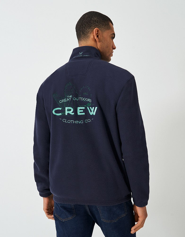 Crew Clothing Half Zip Fleece Sweatshirt
