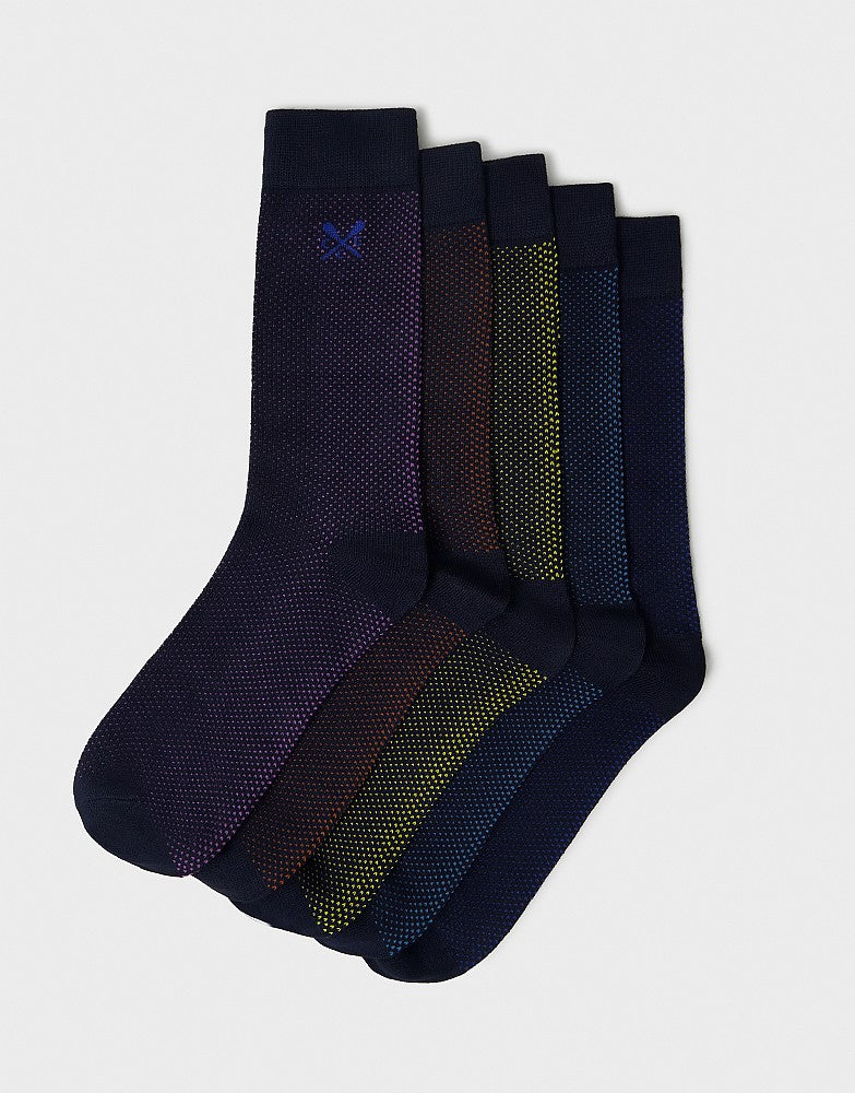 Crew Clothing Mens Bamboo Socks 5-Pack