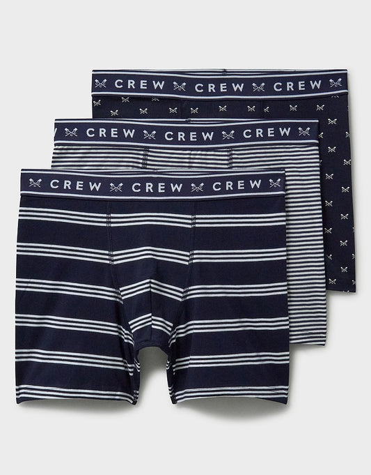Crew Clothing 3-Pack Jersey Boxer Shorts