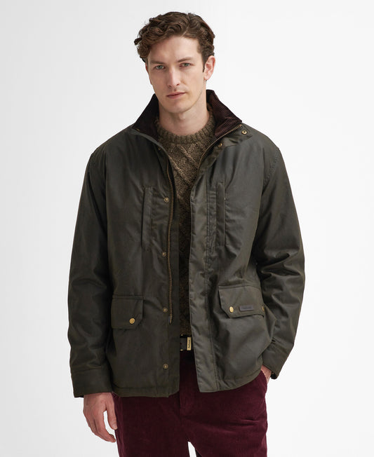 Barbour Sleddale Waxed Jacket - Olive