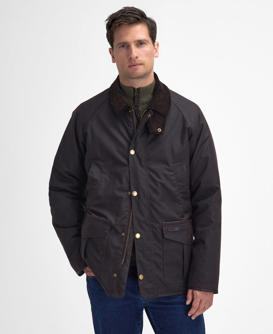 Barbour Stratford Tattersall Waxed Jacket - Rustic