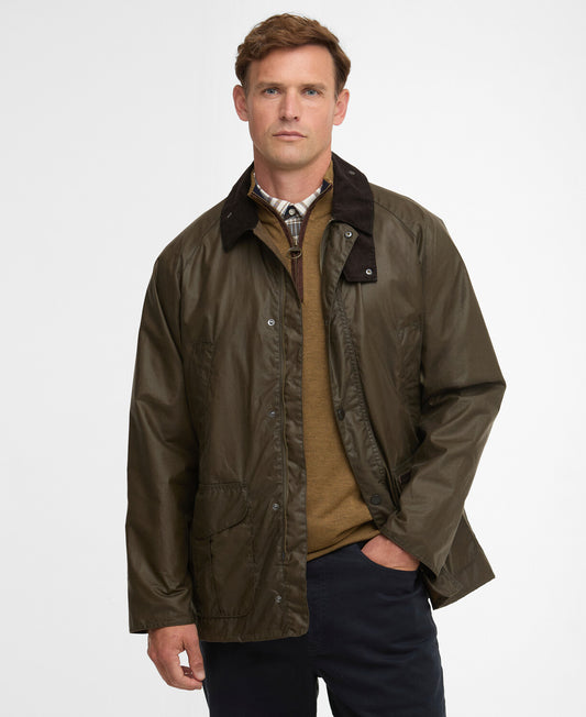 Barbour Stratford Wax Jacket in Beech