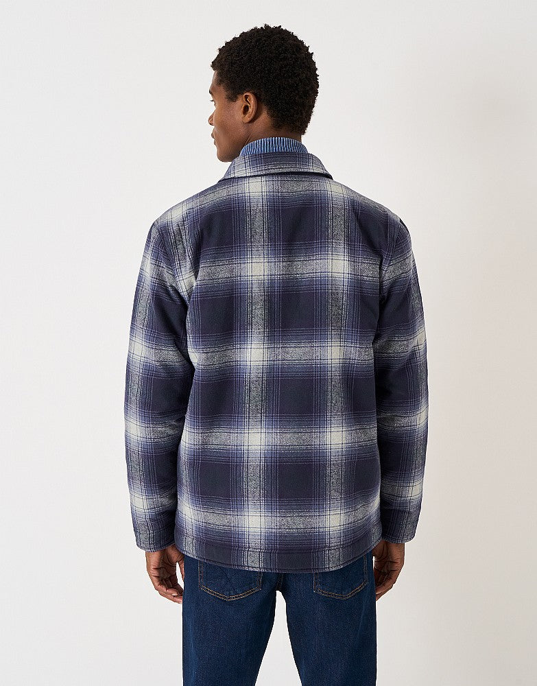 Crew Clothing Borg Lined Check Flannel Shacket