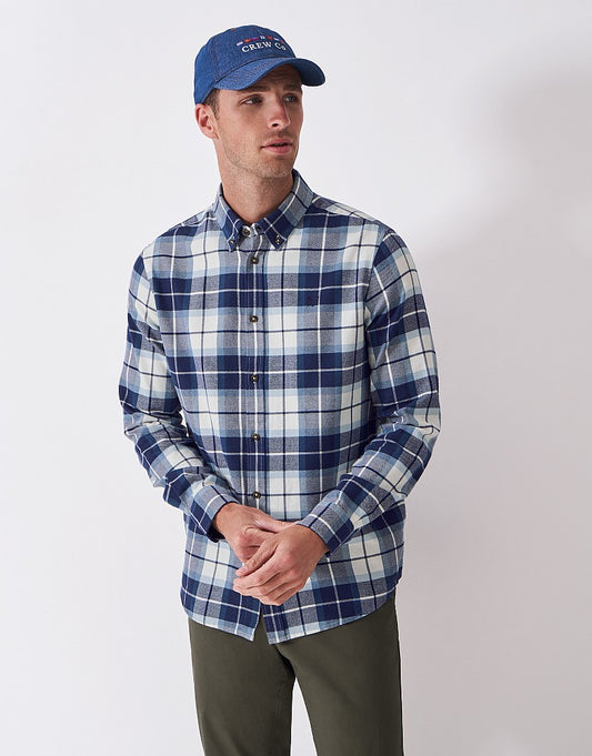 Crew Clothing Classic Fit Multi Check Flannel Shirt