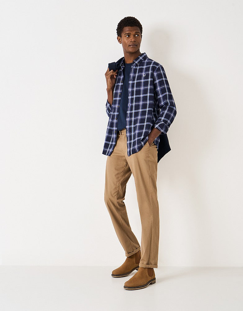 Crew Clothing Classic-Fit House Check Flannel Shirt