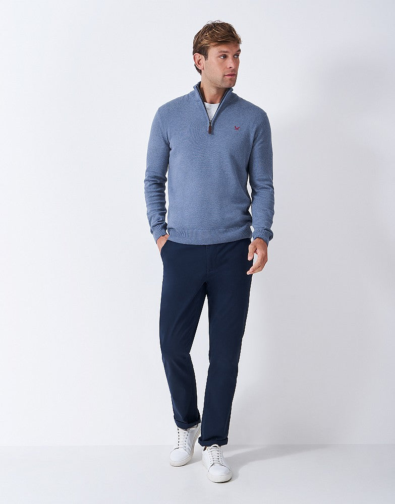 Crew Clothing Organic Classic Half Zip Jumper