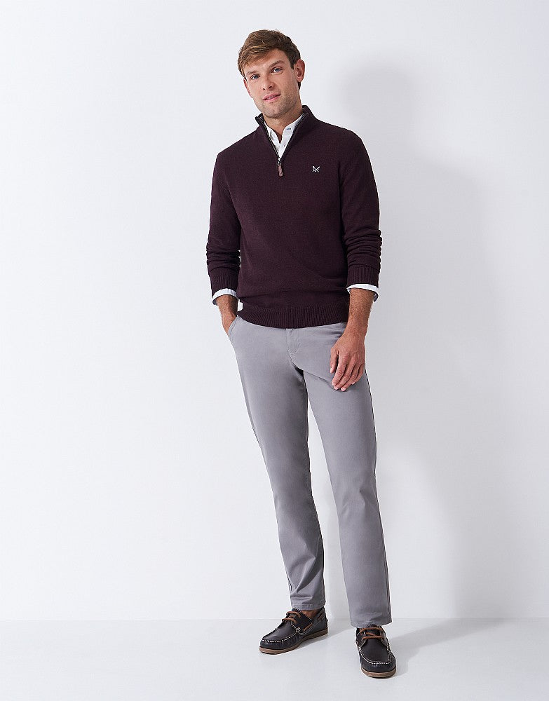 Crew Clothing Organic Classic Half Zip Jumper