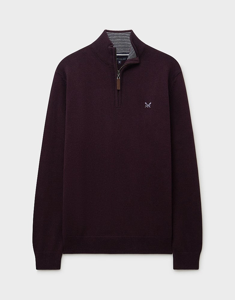 Crew Clothing Organic Classic Half Zip Jumper