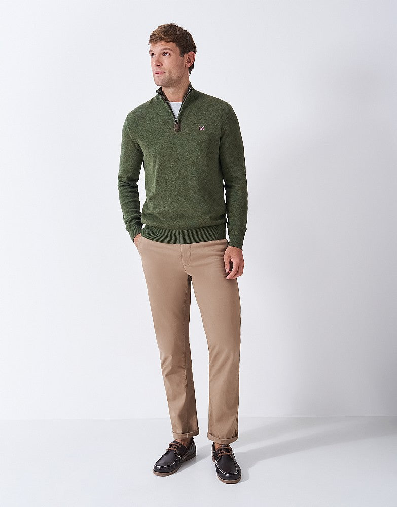 Crew Clothing Organic Classic Half Zip Jumper