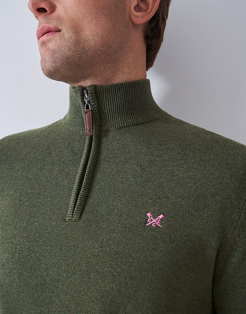 Crew Clothing Organic Classic Half Zip Jumper