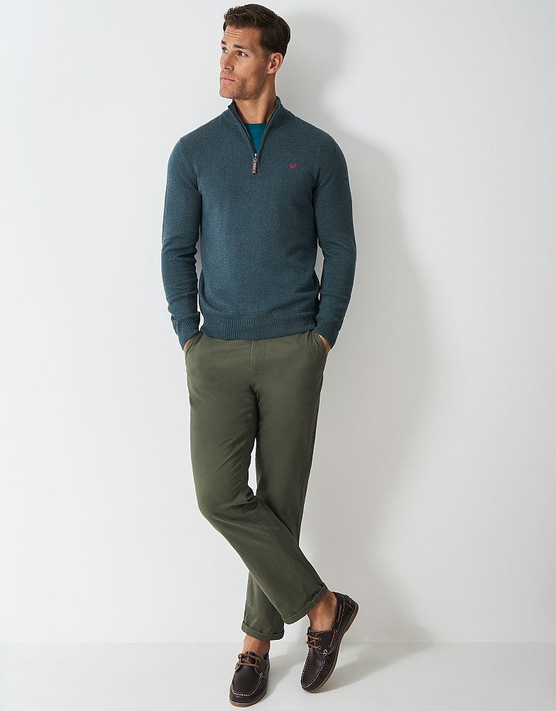 Crew Clothing Organic Classic Half Zip Jumper