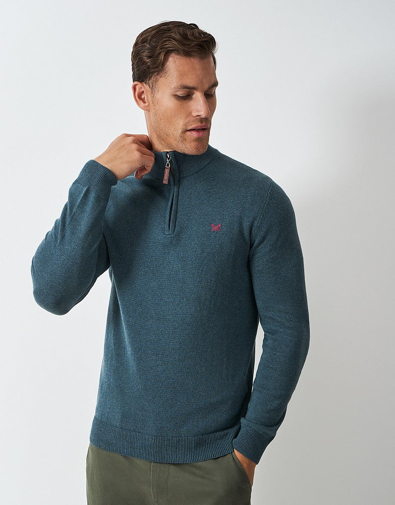 Crew Clothing Organic Classic Half Zip Jumper