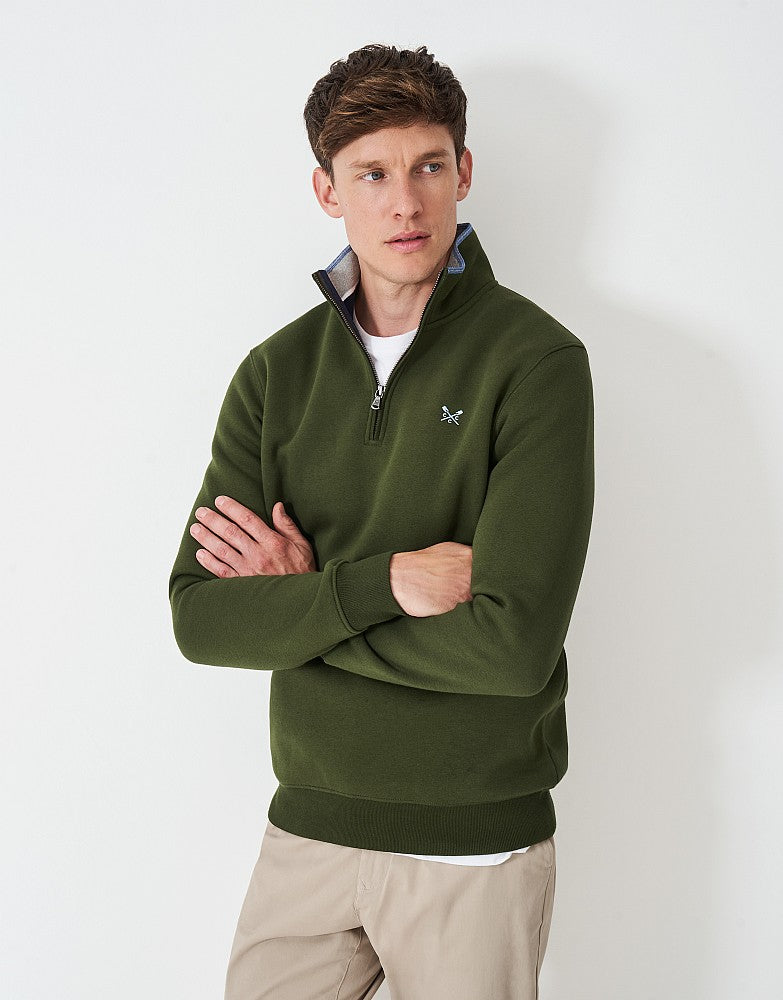 Crew Clothing Classic Half Zip Sweatshirt