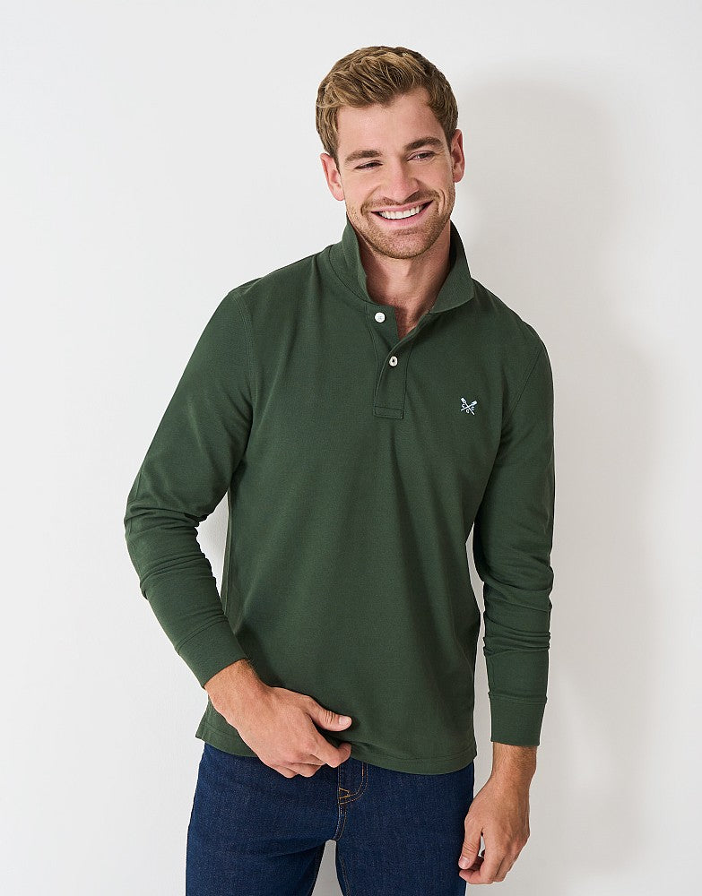 Crew Clothing Long Sleeve Classic Polo Shirt