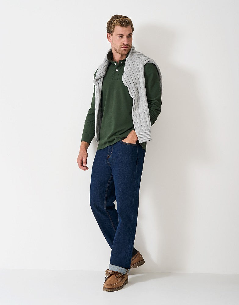 Crew Clothing Long Sleeve Classic Polo Shirt