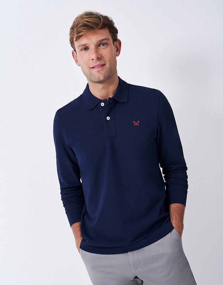 Crew Clothing Long Sleeve Classic Polo Shirt