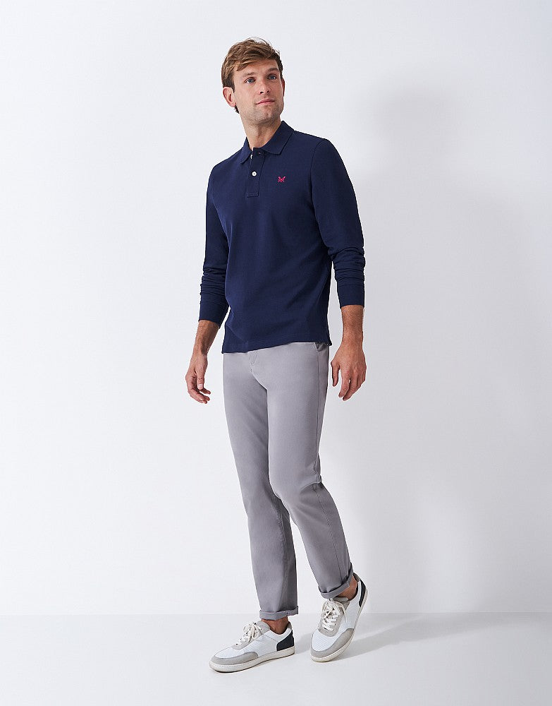 Crew Clothing Long Sleeve Classic Polo Shirt