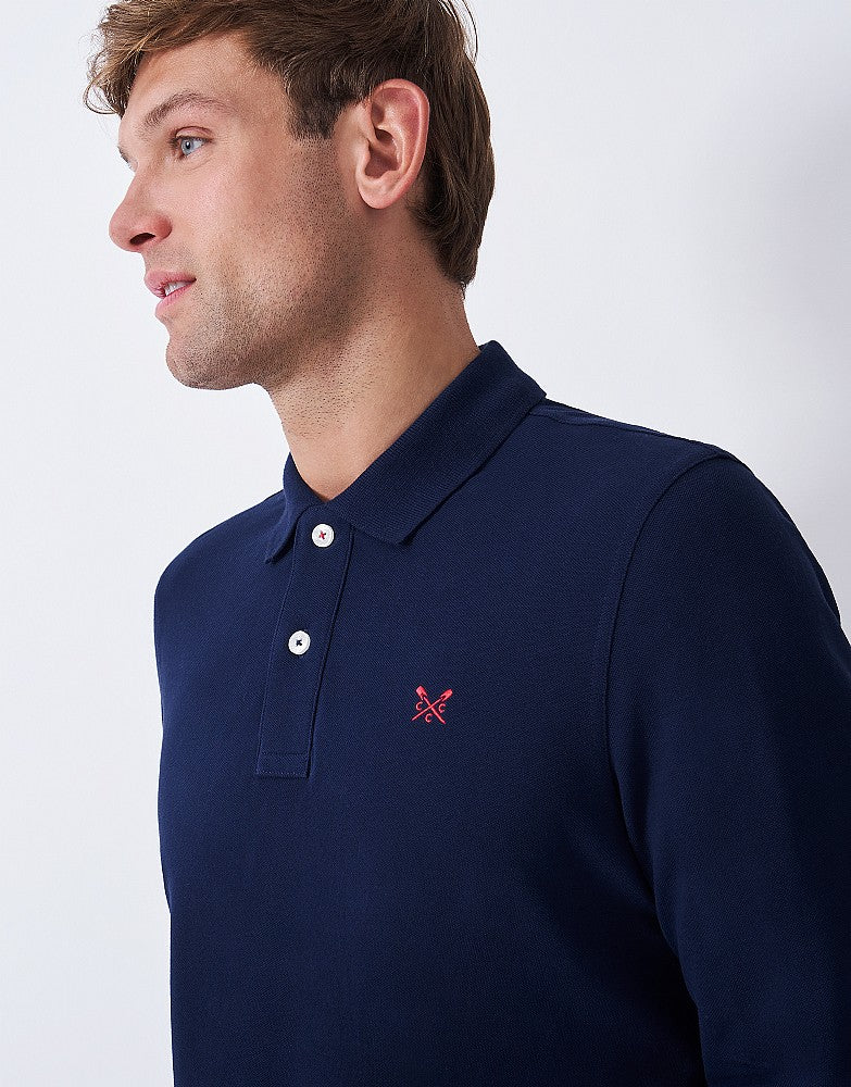 Crew Clothing Long Sleeve Classic Polo Shirt