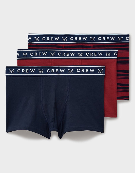 Crew Clothing 3 Pack Boxer Briefs - No Fly
