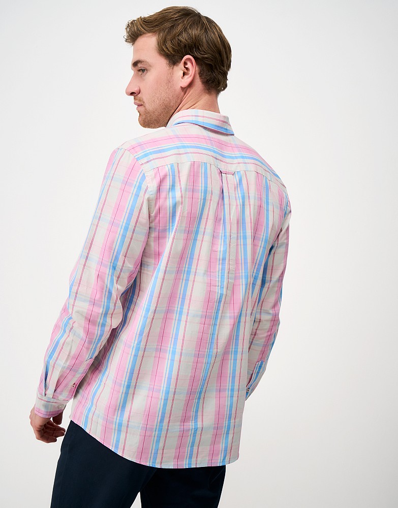 Crew Clothing Classic-Fit Multi-Check Poplin Shirt