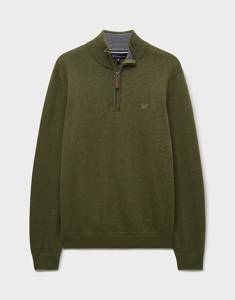 Crew Clothing Organic Classic Half Zip Jumper