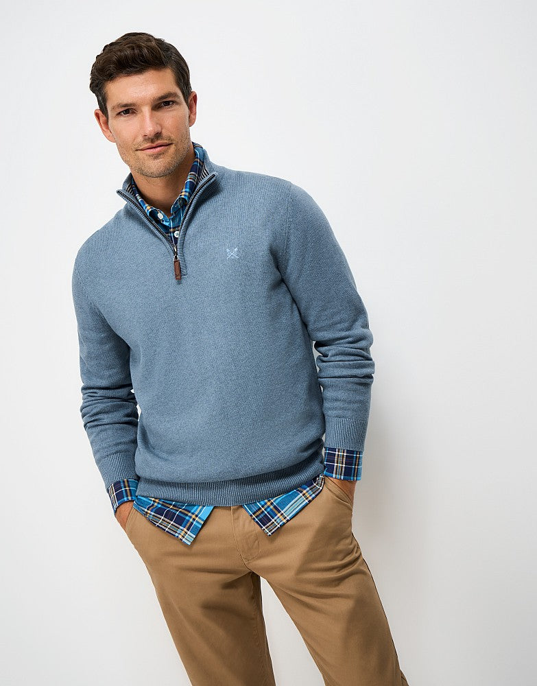 Crew Clothing Organic Classic Half Zip Jumper