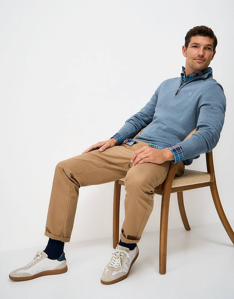 Crew Clothing Organic Classic Half Zip Jumper