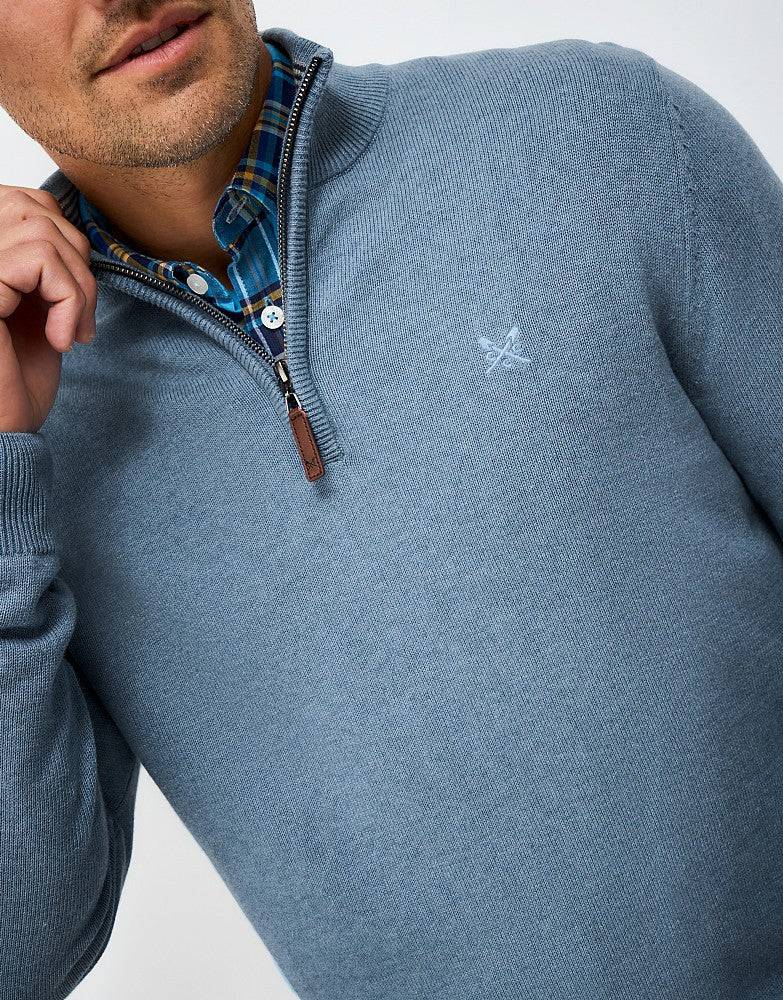 Crew Clothing Organic Classic Half Zip Jumper