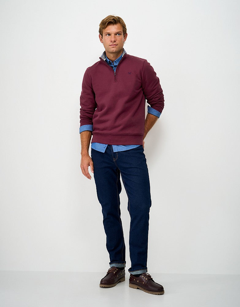 Crew Clothing Classic Half Zip Sweatshirt