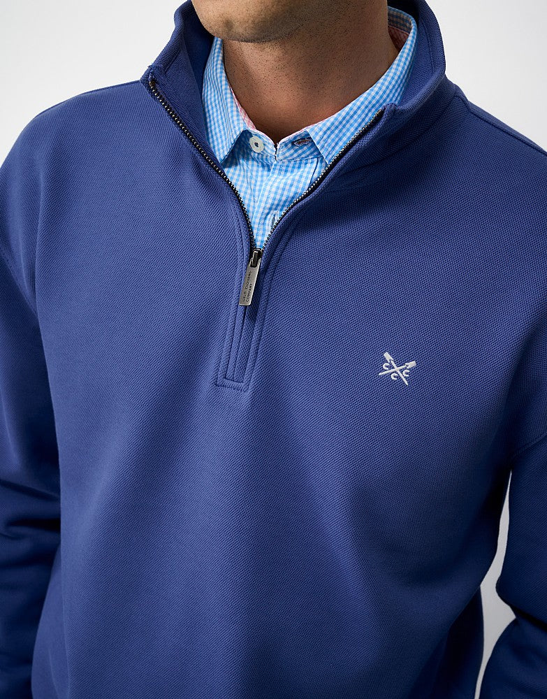 Crew Clothing Pique Half-Zip Sweatshirt