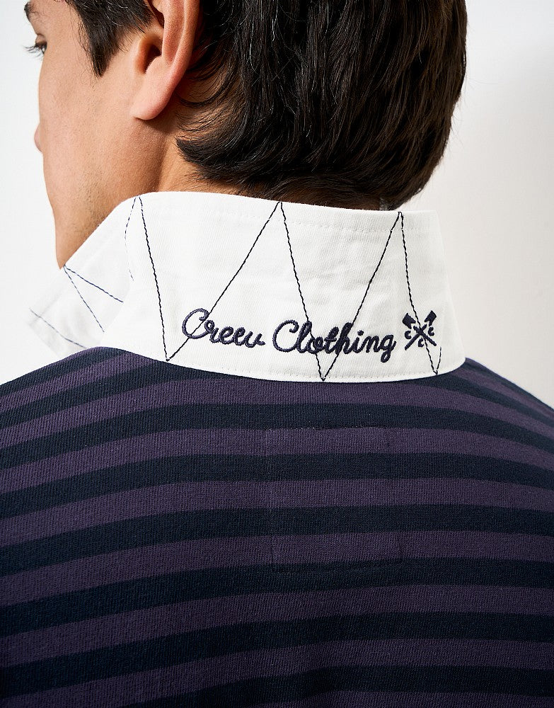 Crew Clothing Striped Cotton Rugby Shirt