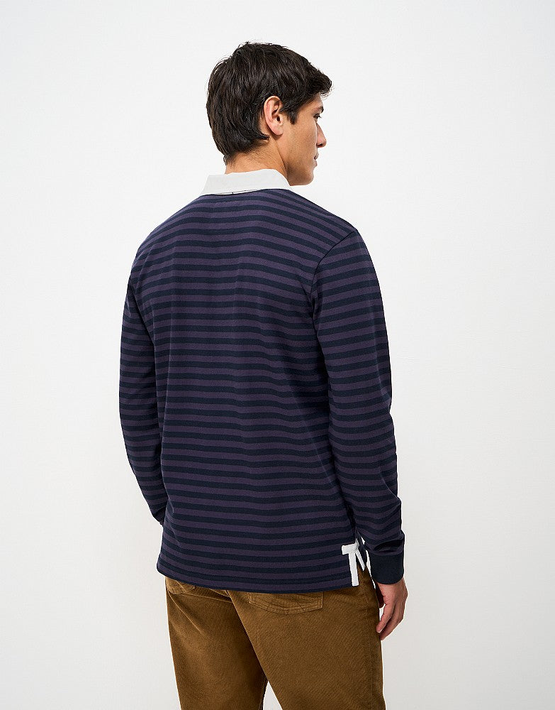 Crew Clothing Striped Cotton Rugby Shirt