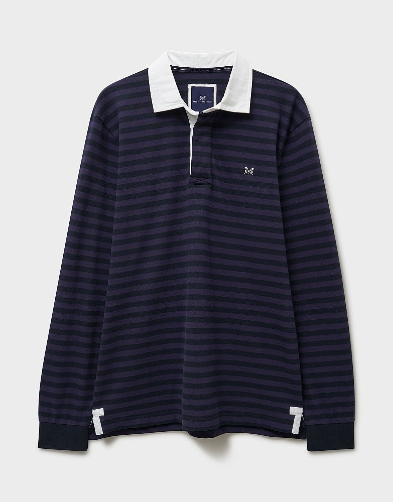 Crew Clothing Striped Cotton Rugby Shirt