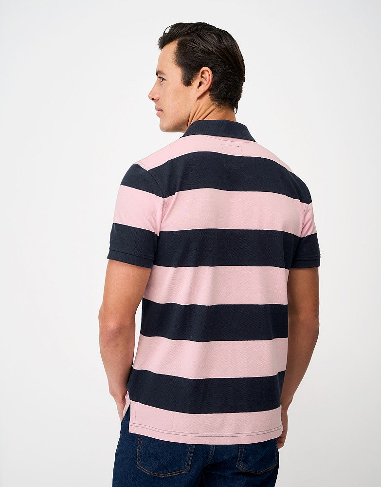 Crew Clothing Heritage Stripe Cotton Polo Shirt