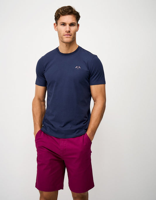 Crew Clothing Bound Ribbed Cotton T-Shirt