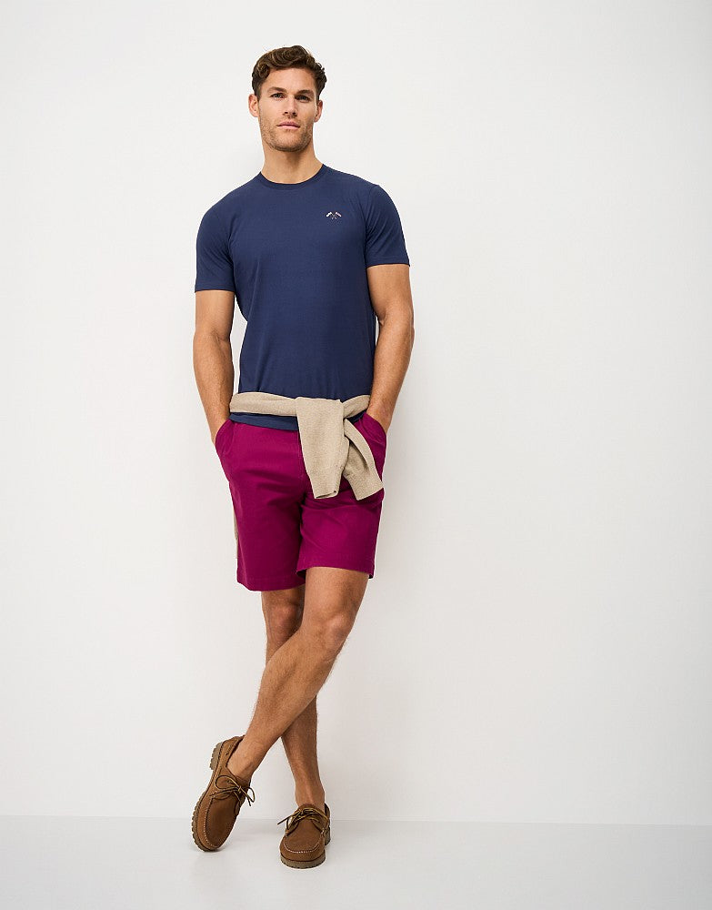 Crew Clothing Bound Ribbed Cotton T-Shirt