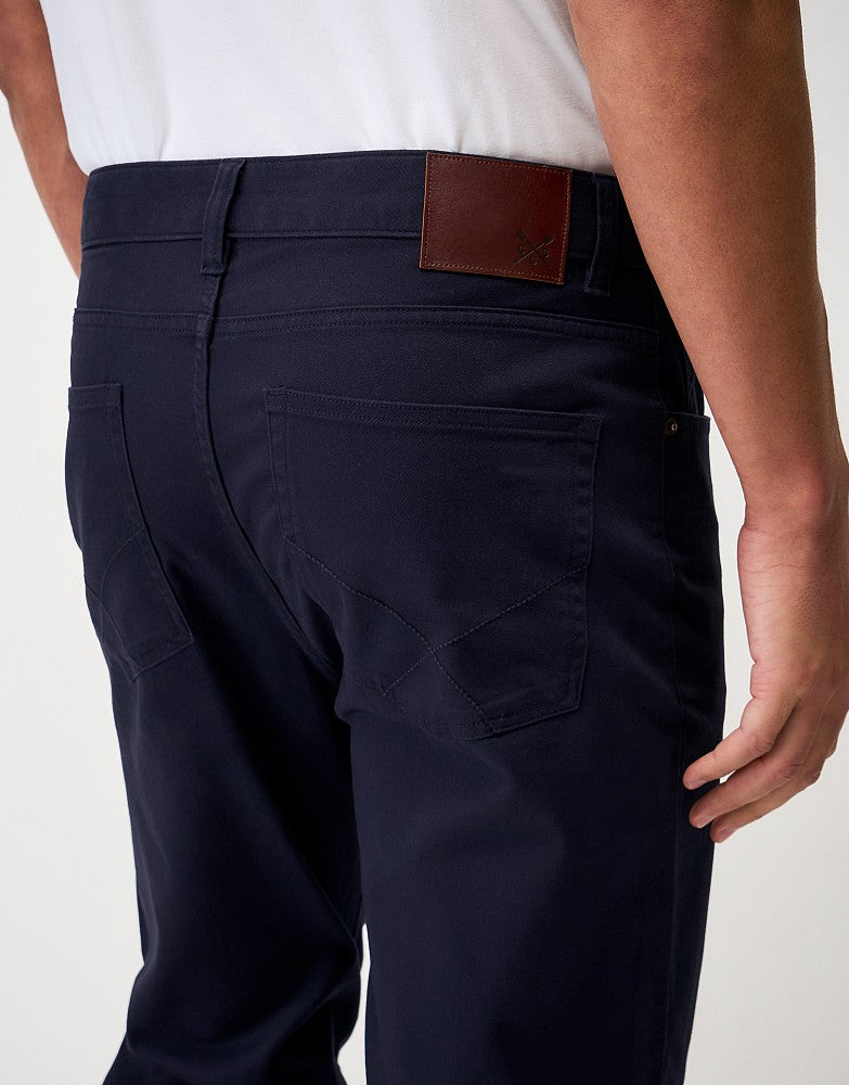 Crew Clothing Brushed Twill Slim-Fit Trousers