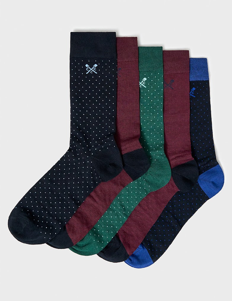 Crew Clothing 5-Pack Bamboo Socks Box