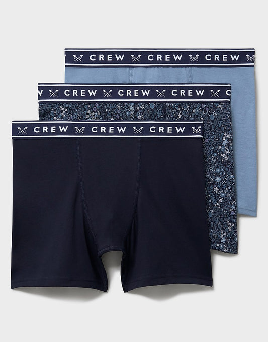 Crew Clothing 3-Pack Floral Jersey Boxers
