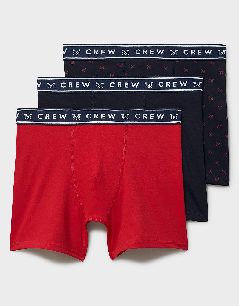 Crew Clothing 3 Pack Boxer Briefs - No Fly