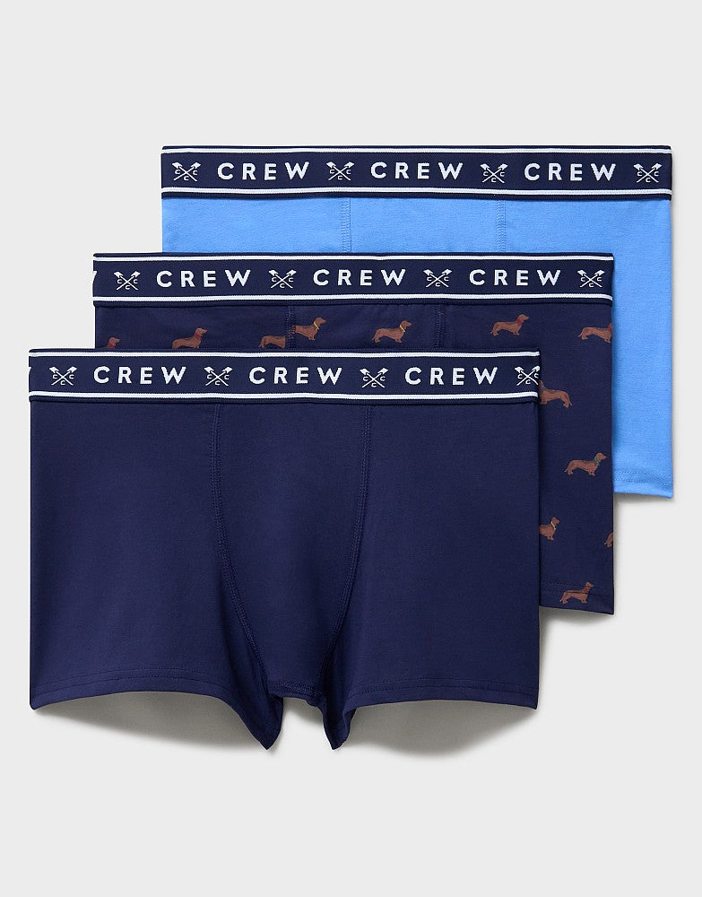 Crew Clothing 3-Pack Cotton Boxer Briefs