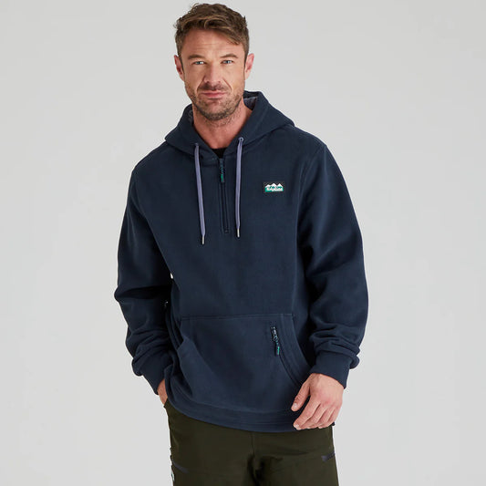 Ridgeline Ballistic Fleece Hoodie in Navy