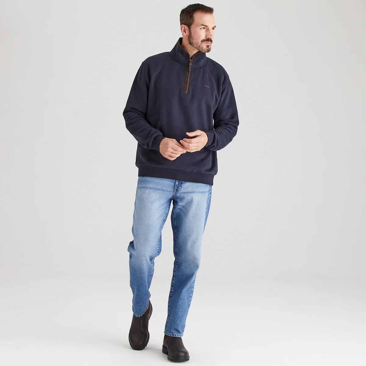 Ridgeline Men's Brancaster 1/4 Zip Top