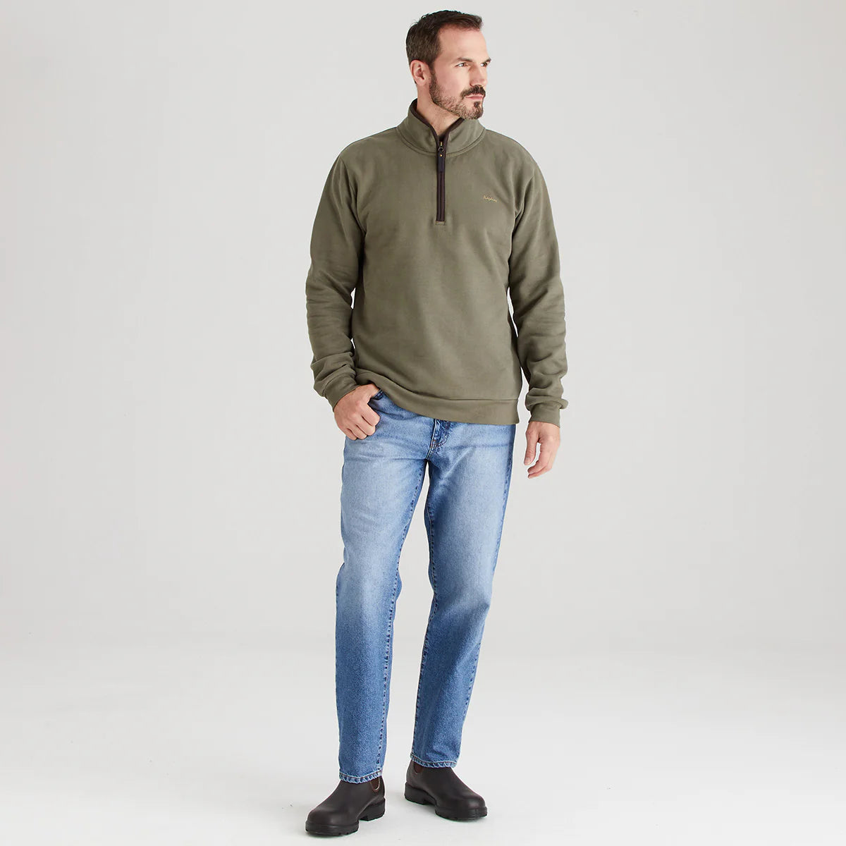 Ridgeline Men's Brancaster 1/4 Zip Top