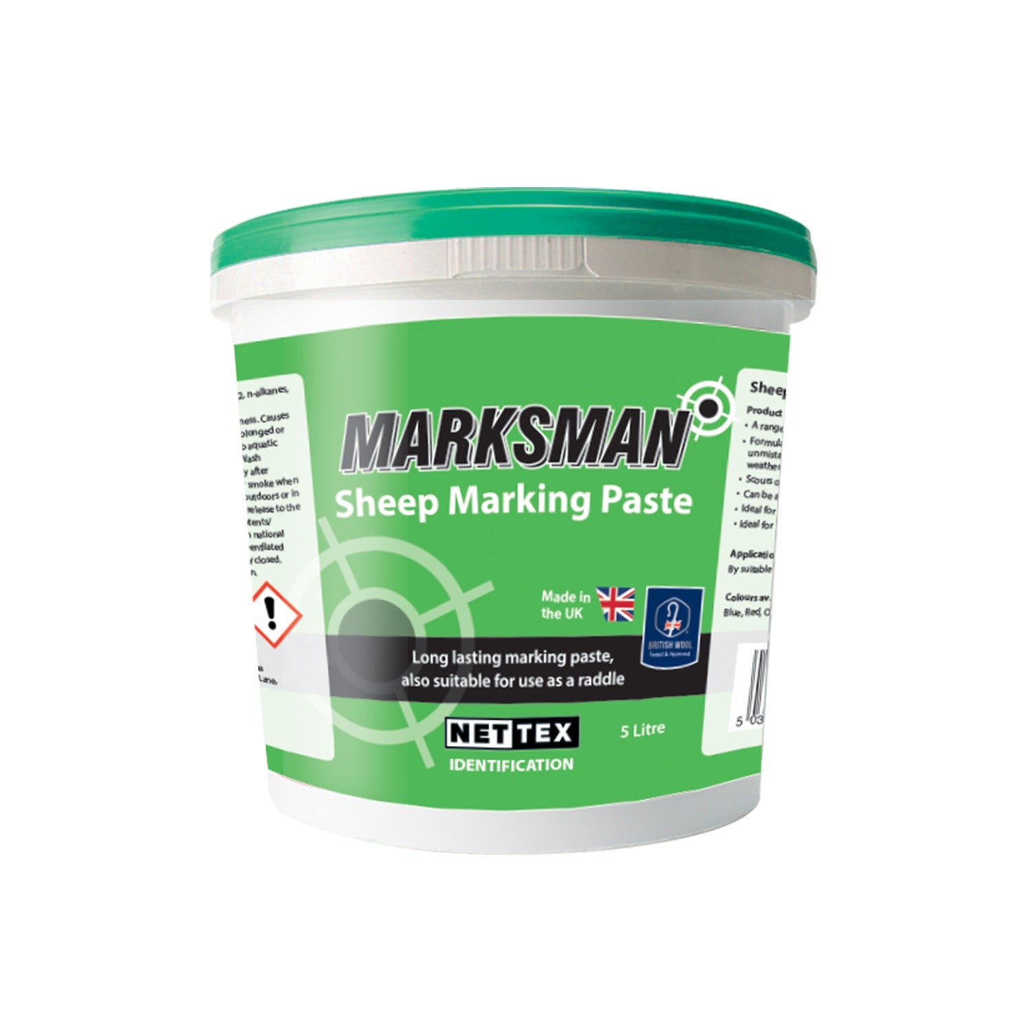 Nettex Agri Marksman Sheep Marking Paste BLACK 2.5L