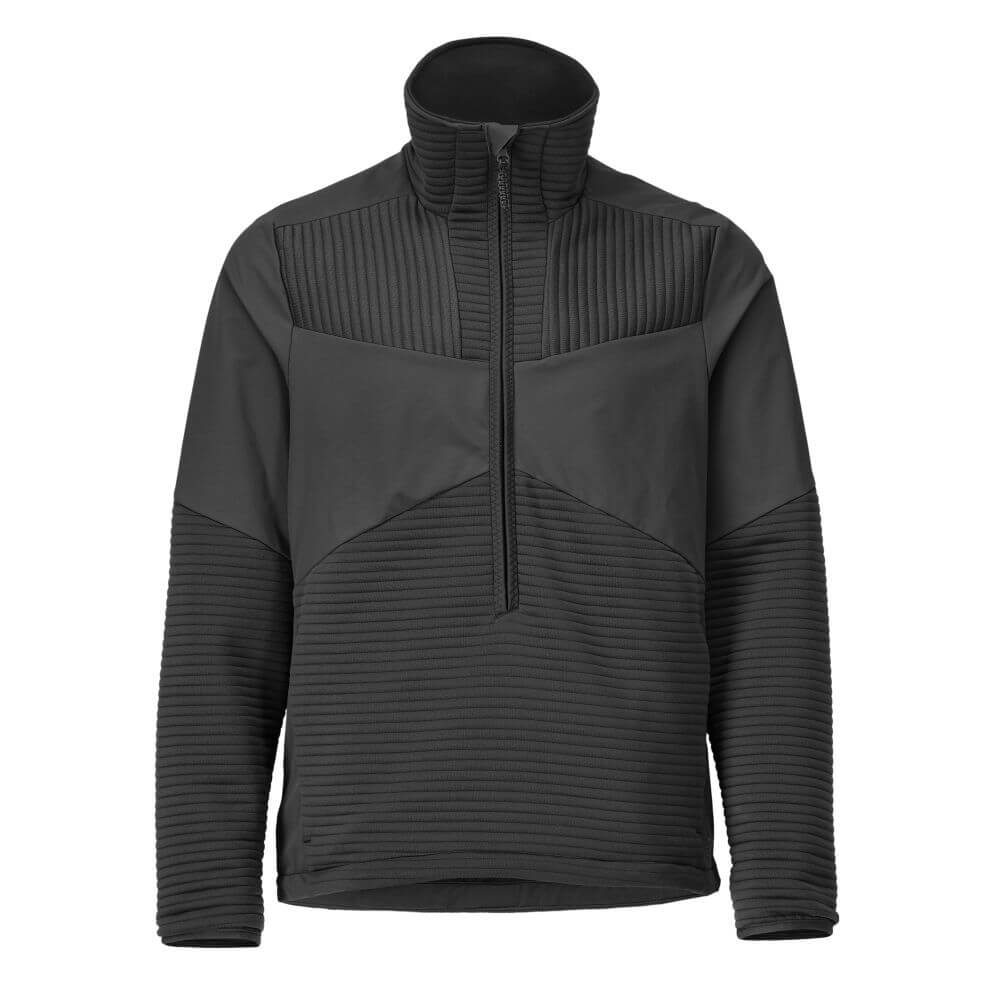 Mascot Workwear - Fleece Jumper with half zip and lining - Black - 2XL