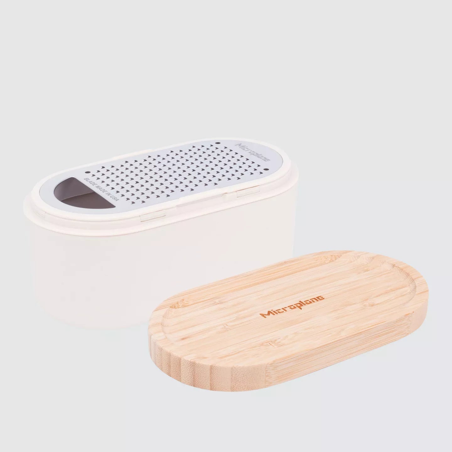 Microplane Cashmere & Bamboo Container Grater